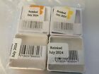 Lot Of 4 Stampin Up Ink Pad 1 X 1 Inch Spot Yellows Spots Pads As Is Heavily Use