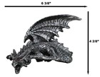 Ebros Silent Assasin Gothic Crouching Dragon With Open Wings Shelf Sitter Statue