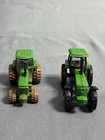 Set Of 2 John Deere Tractors  Ertl Diecast Models  1 64 Scale Farm Toys