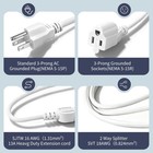3 Prong Outlet Splitter Extension Cord 1-to-3 Indoor Outdoor Extension Cord 2   