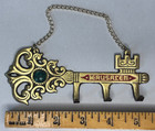 Jerusalem Israel Brass Wall Hanging Key Holder Souvenir Ornate Jewish Vtg