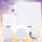 Tudomro 6 Pcs Cross And Shell Baptismal Napkin With Embroidered Christian Bap