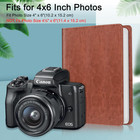 Photo Album For 4x6 Photos - 112 Pockets Vegan Leather Cover Memory Albums Book
