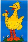 Vintage Poster sesame Street Big Bird   Little Bird 1979 Original 2-sided 24x36 