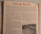 Vintage 1950s Brochure Devil s Lake State Park Baraboo Wi Conservation Dept