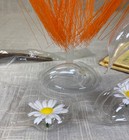 Vintage Glass Swan Rain Fountain Decorating Set 1970s Rare Retro Hippie Party
