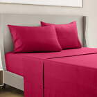 Deep Pocket Bed Sheets 4 Piece Set 1800 Series Hotel Luxury Microfiber Sheet Set