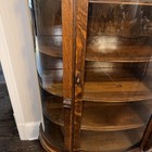 Antique Wood glass China Cabinet curio 65inches Tall X 36 Inches Wide 5 Shelves