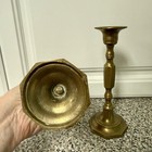 Vintage Pair Of Solid Brass 7 To 8 Inches Tall Candle Sticks Candle Holders