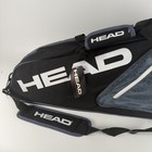 New Head Core Performance Tennis Bag Black white blue With Shoulder Strap