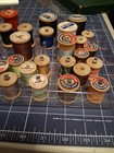 Vtg 38 Wooden Spools  Sewing Thread