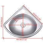 Stainless Steel Triangle Corner Basin Thick Small Sink Wall Mounted Single Bowl