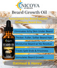 Beard Growth Oil Beard Growth  Reduce Itch  Split Ends   Frizz -oatmeal   Honey