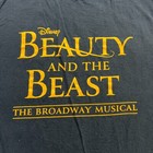 Beauty   The Beast Shirt Size L Womens The Broadway Musical Tee T-shirt Black
