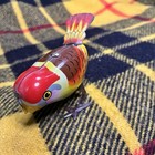 Vtg China Tin Litho Bird Wind Up Toy 3 5  Tall Working Ms 568