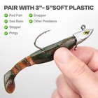 Saltwater Jig Head  Fish Eye Swimbait Jighead For 1 5oz - 5pack  Chartreuse