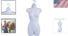 Female Mannequin Torso Plastic Shatterproof White Sizes 5-10 Display