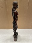24 5    Antique Filipino Philippines Wood Carving Statue Woman