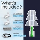 High Fidelity Ear Plugs For Musicians  Djs - Reusable Noise Protection