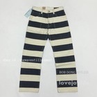 Bob Dong 16oz Motorcycle Prisoner Pants For Men Biker Striped Trousers Rider New