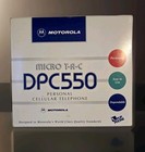 Vtg Motorola Micro Tac Dpc550 Cellular Flip Phone  Bundle Collectors Item Tested