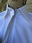 Ladies Small White Royal Highness Zip Up Fitted Western Show Shirt