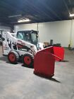 6 Foot Skid Steer Snow Pusher Box bobcat kubota commercial Grade quick Attach