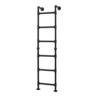 Black Metal Step Ladder For Attic Loft dorm  Wall Mounted Metal Bunk Bed Ladder