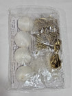 Vintage Sunrise Princess Beaded Sequin Pin Satin Ball Christmas Ornament Kit Nop