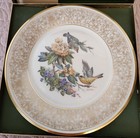 Nib Vintage Lenox Boehm Bird Plate 1971 Goldfinch - Orig l Boxes - Mint