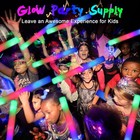 64 Pack Foam Glow Sticks  Bulk Led Foam Sticks  Foam Light Up Sticks With 3 M   