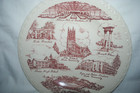 Vernon Kilns Vintage 10  Plate  Durham  North Carolina  Tobaccoland  Duke Univ 