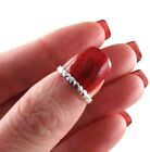  925 Sterling Silver Heart Band Ring Eternity Style Small Child Size Pinky Sz 3