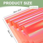 22 8 X 22 8 Inch 10 Pcs Flower Wrapping Paper Iridescent Plastic Lotus Pink