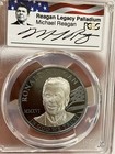 2016 Cook Islands 1oz  9999 Palladium Pcgs Pr70dcam   Reagan Signed