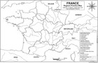 France Map Poster 11x17   Laminated Double-sided Geography Chart With Color Map
