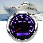 85mm Digital Tachometer 0-4000rpm Lcd Hourmeter 7 Colors Led For Car Marine Boat