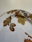 Williams Sonoma Acorns   Oak Leaves 16    Oval Platter Fall Thanksgiving Harvest