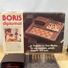 Boris Diplomat Vintage Computer Chess Companion W  Box Manual Tested Works