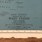 Antique Rand Mcnally 1937 Map Of The West Indies 14   x11   