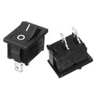 10pcs Rocker Switch 2 Pin On-off Spst 125vac 10a 250vac 6a 21x15mm Blk Kcd1-101