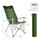 2pcs Heavy Duty High Back Folding Camping Chairs 600d Oxford Cloth Lounge Chair