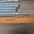 Lot Of 6 3 4 X 8 Concrete Wedge Anchor Bolts With 10 Nuts   Washers Zinc