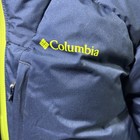 Columbia Youth Kids Xl Omni Heat Winter Puffer Jacket Ski Snowboard Blue Neon