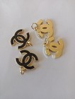 4 Pc Set  Chanel Button Charm Zipper Pull 