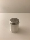 Small Milk Glass Jar With Metal Lid - Vintage
