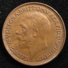 Great Britain 1 Farthing 1929  Coin  Die Cud Error  Inv f703