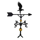 32 In  Deluxe Black Full Bodied Eagle Weathervane