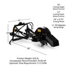 Titan Attachments 3 Point Pro Series Pto-driven Stump Grinder  Stump Grinder