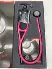 Rare 3m Littmann   Cardiology Iv Stethoscope Raspberry Tube - Smoke 6178 27in New